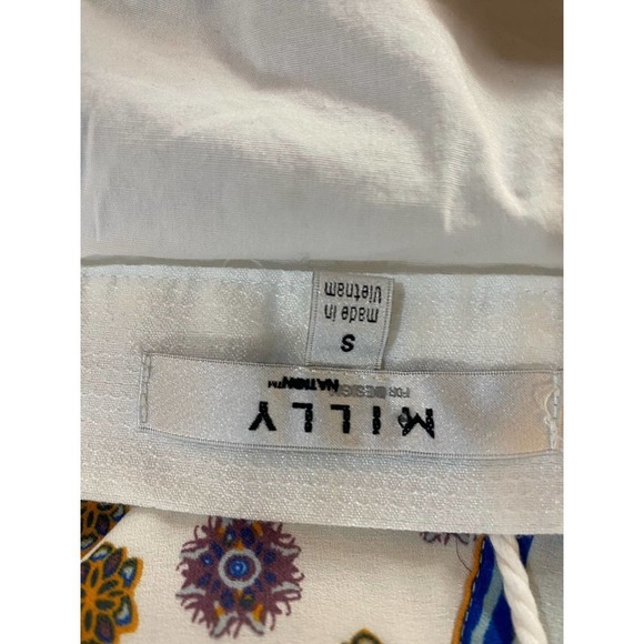 Milly White Tulle Striped Skirt sz small EUC - Picture 7 of 10